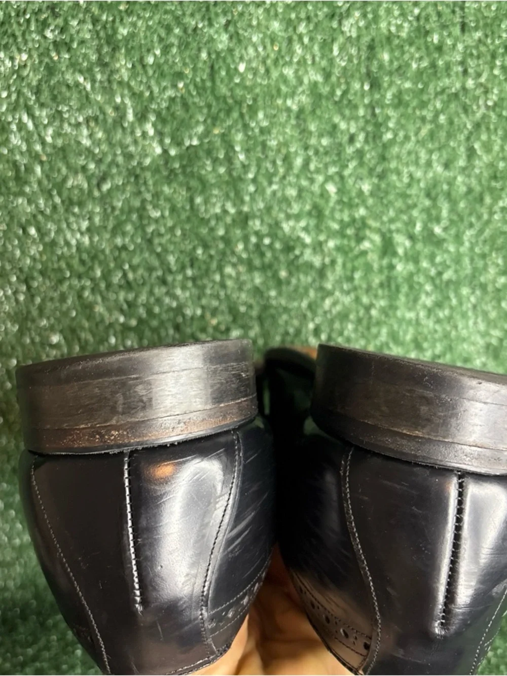 Johnston & Murphy Kiltie Loafers Mens Size 11‎ Black Leather Dress Shoes Wingtip